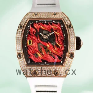 Richard Mille RM26-02 Men Around 50*42mm RM26-02-002 Flame Dial Rose Gold
