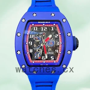 Richard Mille RM030 Men RM030-002 Around 50*42mm Rubber Band Blue