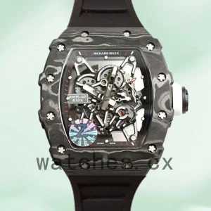 Richard Mille RM35-02 Men Around 50*42mm RM35-02-015 Transparent Dial Rubber Band
