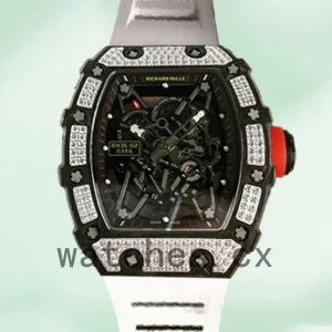 Richard Mille RM35-02 RM35-02-018 Around 50*42mm Men Black