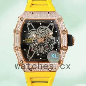 Richard Mille RM35-02 Around 45mm RM35-02-028 Men Rubber Band Transparent Dial