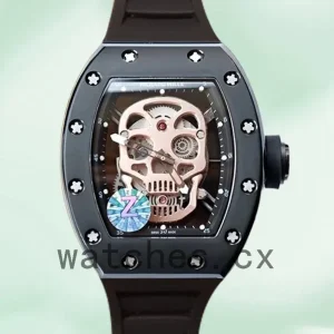 Richard Mille RM52-01 Men Around 50*42mm RM52-01-002 Rubber Band