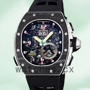 Richard Mille RM 62-01 50*42mm Men RM 62-01-002 Black Rubber Band