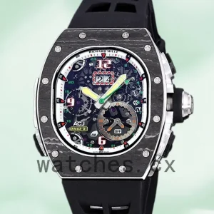 Richard Mille RM 62-01 50*42mm Men RM 62-01-004 Rubber Band Transparent Dial