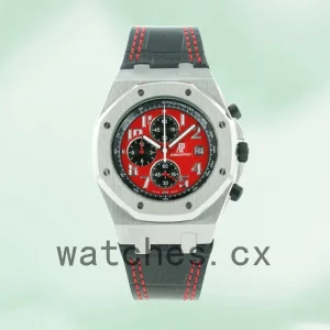 Audemars Piguet Royal Oak Offshore Men’s 42mm Royal Oak Offshore004 Quartz/ Automatic Red Dial