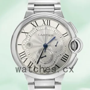 Cartier Ballon Bleu W6920002 47mm Men’s Quartz/Automatic Silver-tone