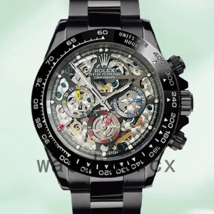 Rolex Daytona Men’s Skeleton Limited Edition 40mm Black-tone Skeleton Dial